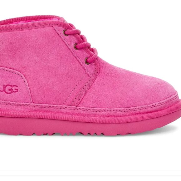 NEW UGG Women's \ Kids Neumel Deep Pink Suede Ankle Boots S\N 1017320K Size US 6 - Picture 8 of 8
